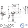 Ideal Standard A7011AA Mixer Spare Diagram