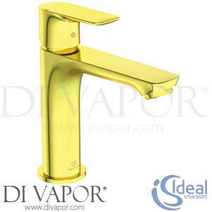 Ideal Standard Connect Air | Concept Air One Hole Gold Basin Mixer Grande Slim - Aug 2017 - Tap Spare Parts A7015A2 GEN1