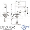 Ideal Standard A7015AA GEN1 Mixer Spare Diagram