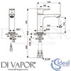 Ideal Standard A7015GN Mixer Spare Diagram