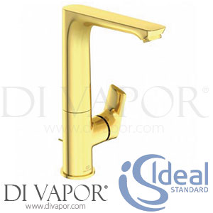 Ideal Standard Connect Air | Concept Air Gold High Spout Basin Mixer Tap with Pop-Up Waste - Aug 2017 - Spare Parts A7020A2 GEN1
