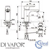 Ideal Standard A7022AA Mixer Spare Diagram