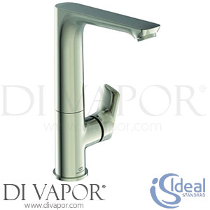 Ideal Standard Connect Air | Concept Air Silver High Spout Basin Mixer Slim Tap No Waste - Aug 2017 - Spare Parts A7023GN GEN1