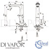 Ideal Standard A7023GN Mixer Spare Diagram