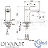 Ideal Standard A7024A2 Mixer Spare Diagram