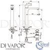 Ideal Standard A7025A5 Mixer Spare Diagram