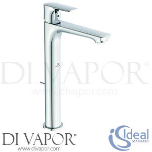 Ideal Standard Connect Air | Concept Air Chrome Vessel Basin Mixer with Pop-Up Waste - Aug 2017 - Spare Parts A7025AA GEN1