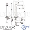 Ideal Standard A7025AA Mixer Spare Diagram