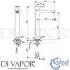 Ideal Standard A7027AA GEN1 Mixer Spare Diagram