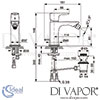 Ideal Standard Connect Air Concept Air Brushed Gold One Hole Slim Bidet Mixer Dimensions