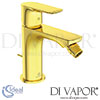 Ideal Standard Connect Air Concept Air Brushed Gold One Hole Slim Bidet Mixer Spare Parts