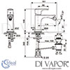 Ideal Standard Connect Air Concept Air Chrome One Hole Slim Bidet Mixer Dimensions