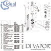 Ideal Standard Connect Air Concept Air Chrome One Hole Slim Bidet Mixer Spares