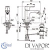 Ideal Standard Connect Air Concept Air Silver Storm One Hole Slim Bidet Mixer Dimensions