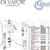 Ideal Standard Connect Air Concept Air Silver Storm One Hole Slim Bidet Mixer Spares
