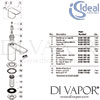 Ideal Standard Connect Air Concept Air Chrome Slim Pillar Tap Spares