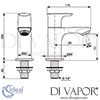 Ideal Standard Connect Air Concept Air Silver Storm Slim Pillar Tap Dimensions