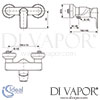 Ideal Standard Connect Air Concept Air Exposed Gold Shower Mixer Dimensions