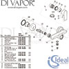 Ideal Standard Connect Air Concept Air Exposed Silver Shower Mixer Spares