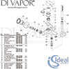 Ideal Standard Connect Air Concept Air Exposed Brushed Gold Bath Shower Mixer Spares