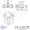 Ideal Standard Connect Air Concept Air Exposed Magnetic Grey Bath Shower Mixer Dimensions