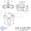 Ideal Standard Connect Air Concept Air Exposed Silver Storm Bath Shower Mixer Dimensions