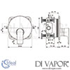 Ideal Standard Connect Air Concept Air Built-In Chrome Shower Mixer Dimensions