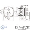 Ideal Standard Connect Air Concept Air Built-In Magnetic Grey Bath Shower Mixer Dimensions