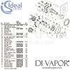 Ideal Standard Connect Air Concept Air Built-In Magnetic Grey Bath Shower Mixer Spares