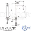 Ideal Standard A7049AA Mixer Spare Diagram