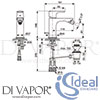 Ideal Standard A7050AA Mixer Spare Diagram