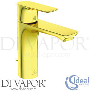 Ideal Standard Connect Air | Concept Air Brushed Gold Basin Mixer Grande - Aug 2017 - Tap Spare Parts A7053A2 GEN1
