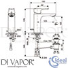 Ideal Standard A7053AA Mixer Spare Diagram