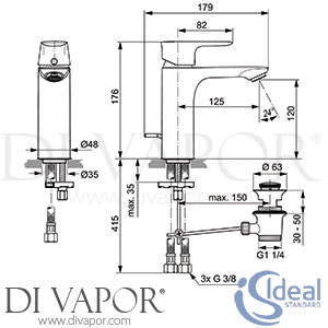 Ideal Standard A7054A5 GEN1 Mixer Spare Parts