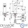 Ideal Standard A7054GN Mixer Spare Diagram