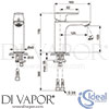 Ideal Standard A7055A5 GEN1 Mixer Spare Diagram