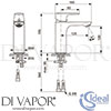 Ideal Standard A7055A5 Mixer Spare Diagram