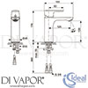 Ideal Standard A7055AA Mixer Spare Diagram