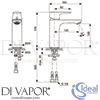 Ideal Standard A7055GN GEN1 Mixer Spare Diagram