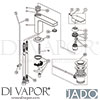 Jado A7101AA Mixer Spare Tech Diagram
