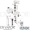 Jado A7104AA Mixer Spare Tech Diagram
