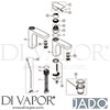 Jado A7105AA Mixer Spare Tech Diagram