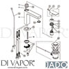 Jado A7106AA Mixer Spare Tech Diagram