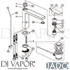 Jado A7112AA Mixer Spare Tech Diagram