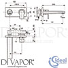 Ideal Standard A7116AA Mixer Spare Parts Diagram