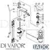 Jado A7118AA Mixer Spare Tech Diagram