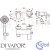 Ideal Standard A7122AA Mixer Spare Diagram