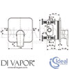 Ideal Standard A7123AA GEN1 Mixer Spare Diagram