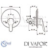 Ideal Standard Alpha Built-In Shower Mixer Dimensions