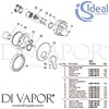 Ideal Standard Alpha Built-In Shower Mixer Spares
